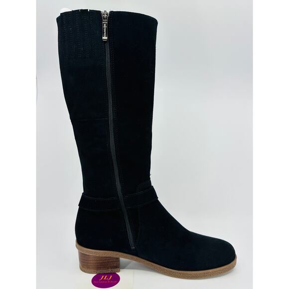 Dansko Women's Dalinda Black Waterproof Suede Tall Boots Size 40 EU/ 9.5-10 US - Picture 8 of 13